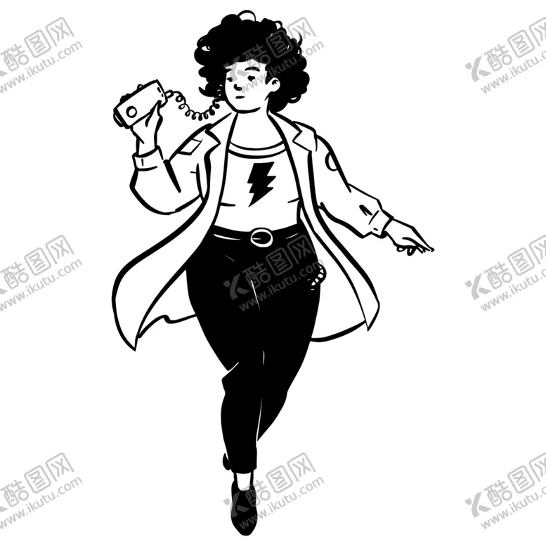编号：79622712111023456427【酷图网】源文件下载-听音乐女人
