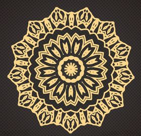黑金花纹