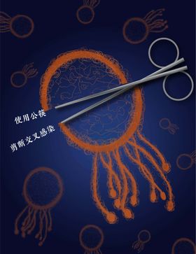 使用公筷剪断交叉感染