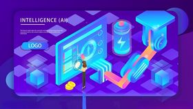 AI人工智能科技海报背景