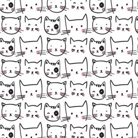 数码印花卡通猫