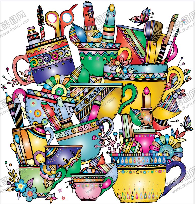 编号：53288809091043306534【酷图网】源文件下载-多彩艺术手工工具大集合