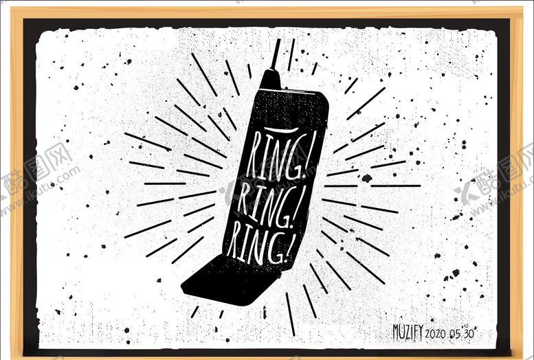 编号：13751211011325486499【酷图网】源文件下载-老式电话粉笔画