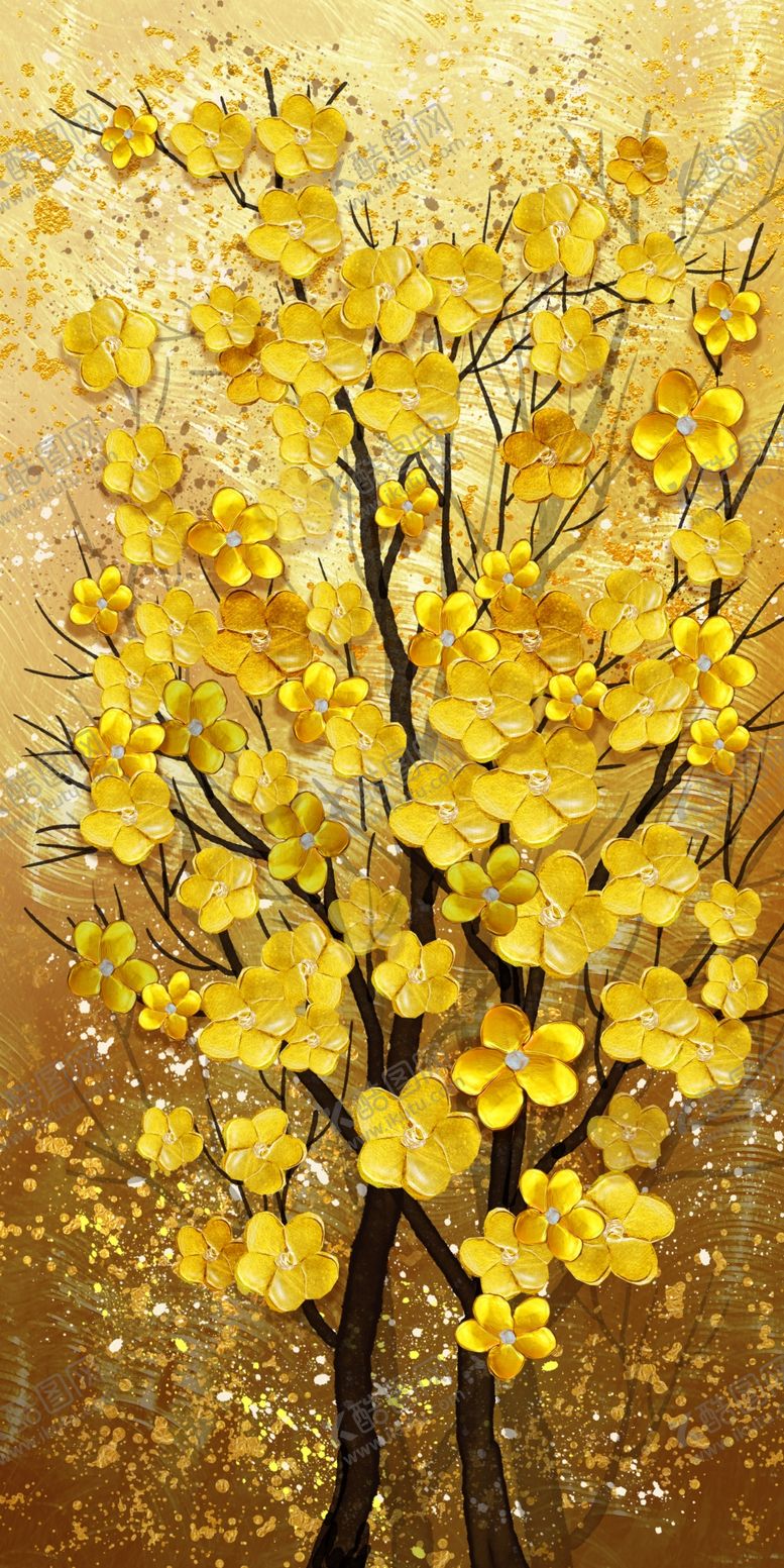 编号：63394809231951034849【酷图网】源文件下载-浮雕花梅花玄关图