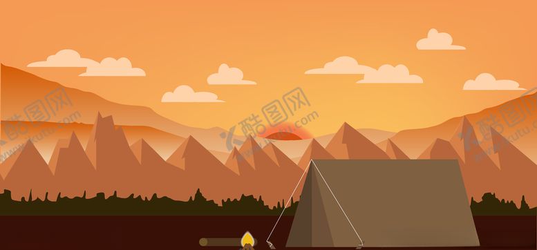 编号：88717310231926082906【酷图网】源文件下载-野外插画
