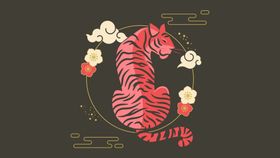 十二生肖手绘插画