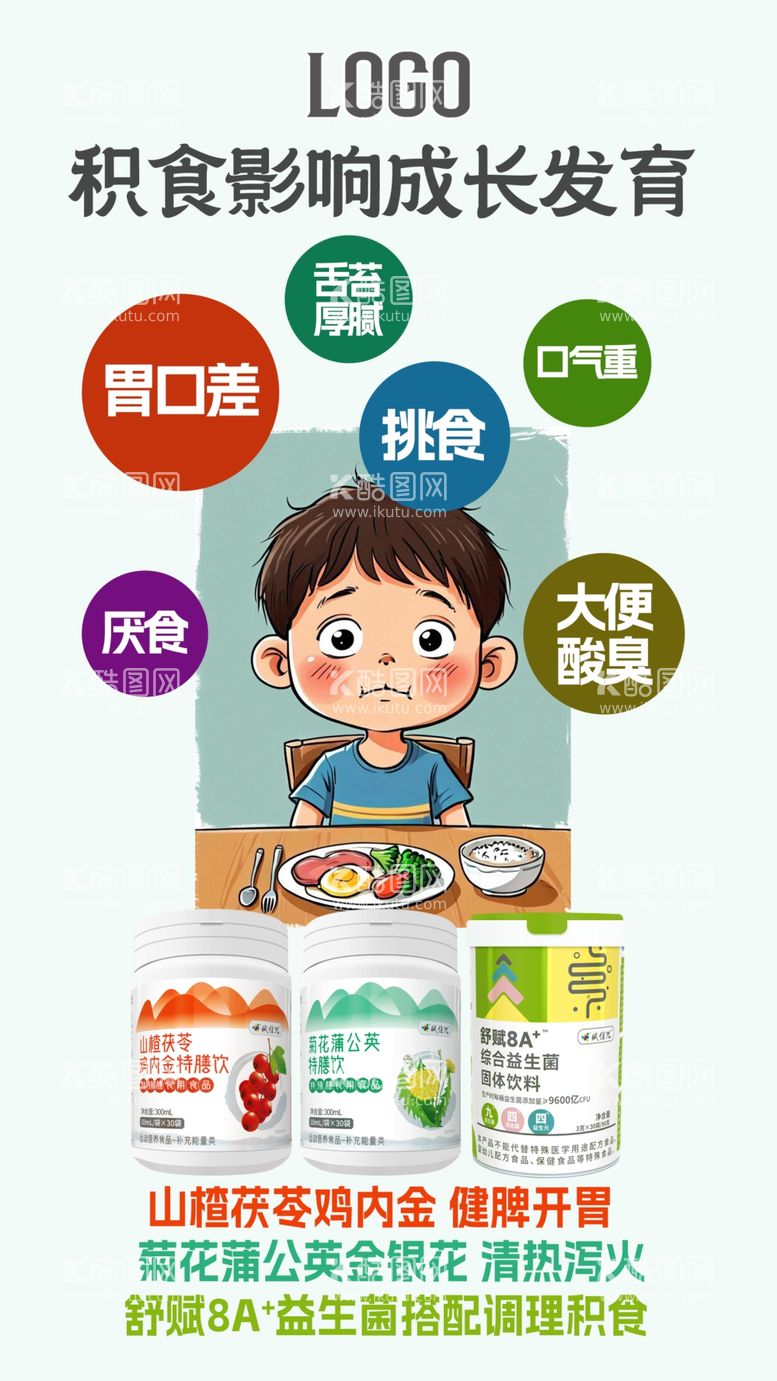 编号：55938803081212207405【酷图网】源文件下载-积食健脾海报