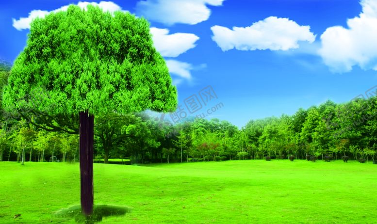 编号：11828409200256207388【酷图网】源文件下载-草地天空草地蓝天