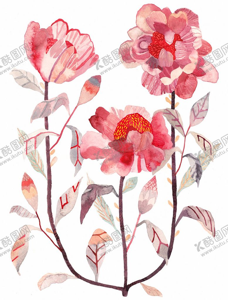 编号：54285209240059477145【酷图网】源文件下载-北欧风格淡色水彩画