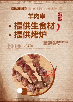 编号：57412909300257446148【酷图网】源文件下载-羊肉串美食海报