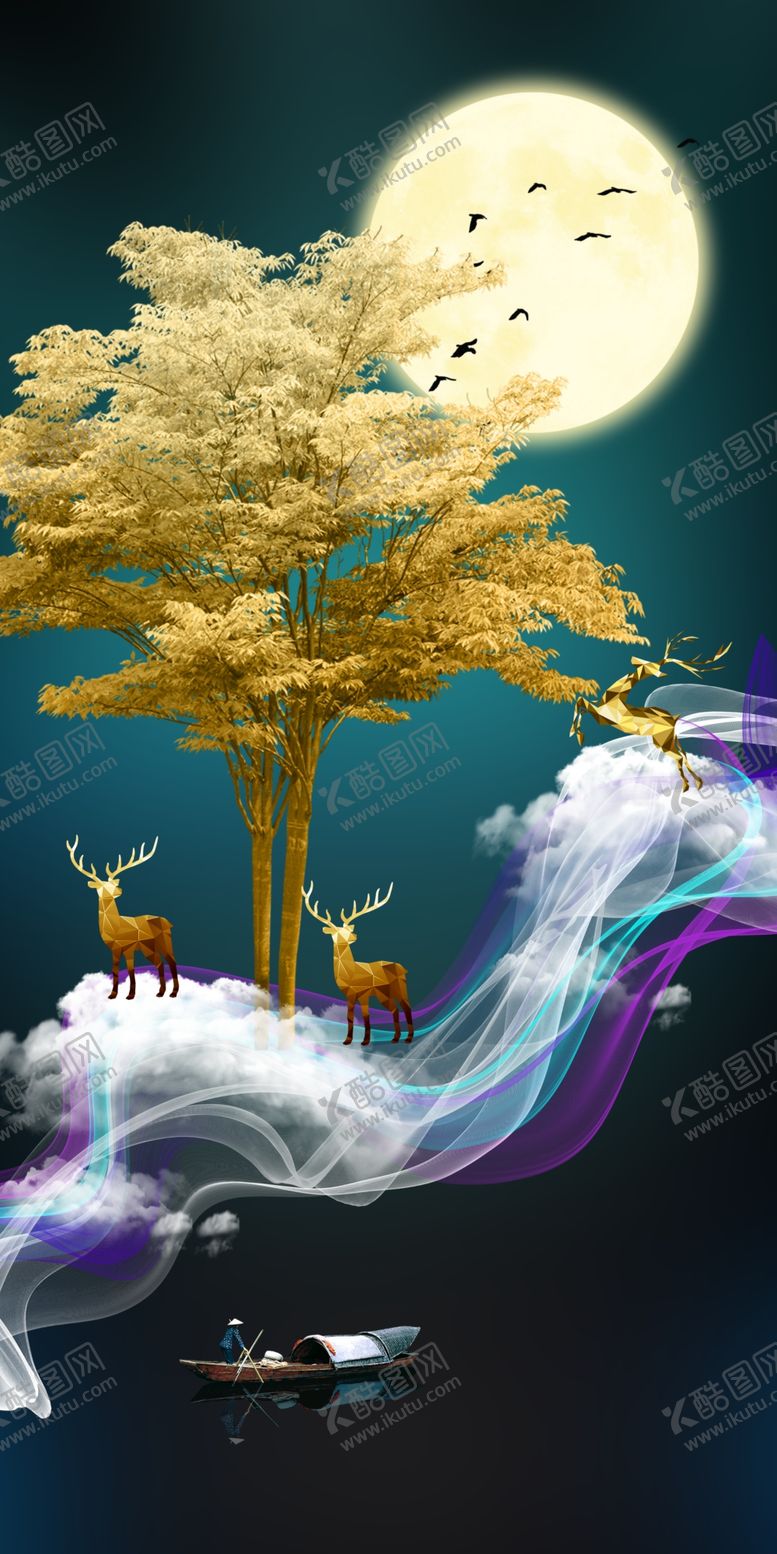 编号：74790806170049406478【酷图网】源文件下载-晶瓷画玄关