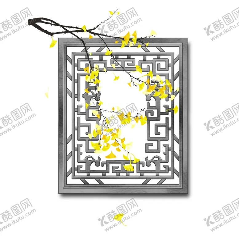 编号：71981805071410383732【酷图网】源文件下载-秋天银杏叶