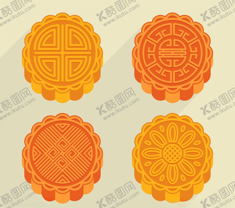 编号：98537109291512055282【酷图网】源文件下载-矢量月饼素材