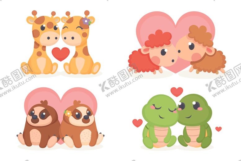 编号：42445910102310009571【酷图网】源文件下载-情侣动物