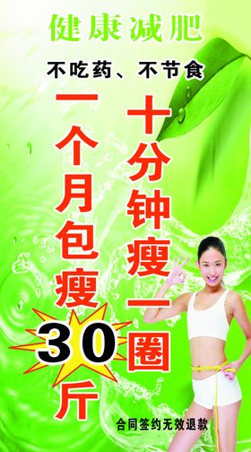 减肥海报