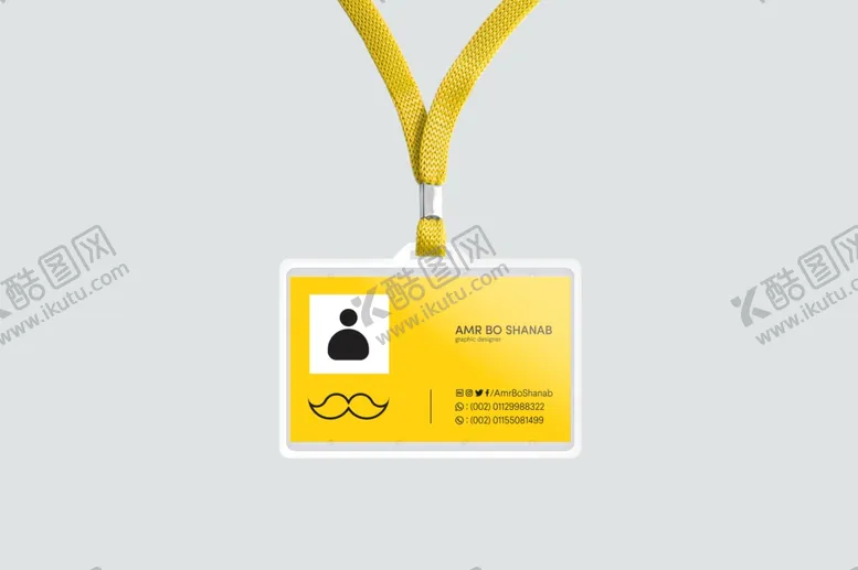 编号：55692409131150525430【酷图网】源文件下载-工作证效果图样机