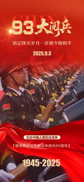 93大阅兵抗战胜利80周年