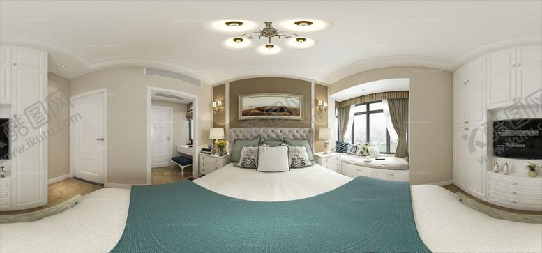 编号：27428010091115278125【酷图网】源文件下载-简欧卧室