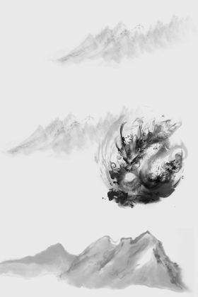 水墨画背景中国风古典中国风中国风展板