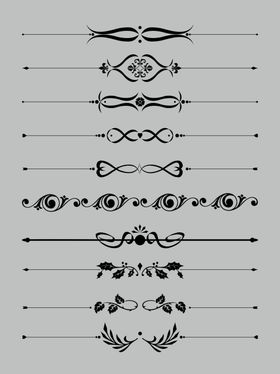 欧式边框素材分割线