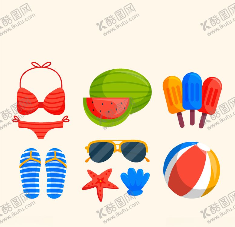 编号：27551609261329537409【酷图网】源文件下载-夏日元素