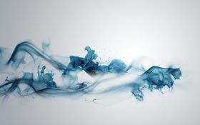 线条水墨花