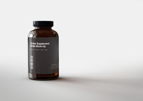 玻璃滴管玻璃瓶子包装样机 