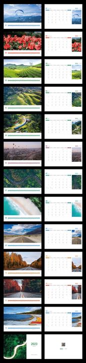 风景2023日历台历