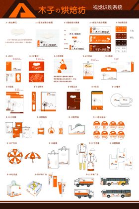橙色系企业视觉识别系统展示