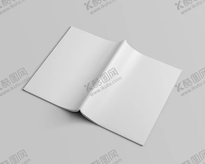 编号：78363811072115304307【酷图网】源文件下载-侧面翻开手册封面样机展示