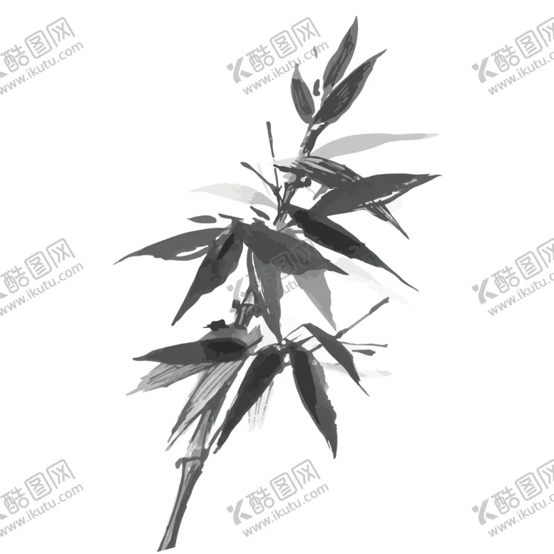 编号：29542710161529127904【酷图网】源文件下载-水墨竹子