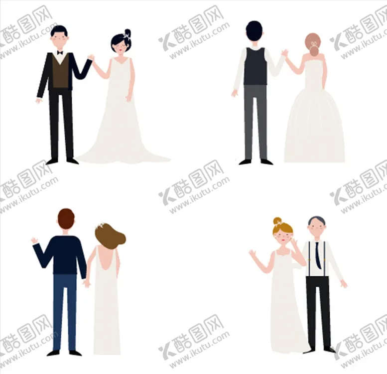 编号：35110703310747418241【酷图网】源文件下载-新郎新娘