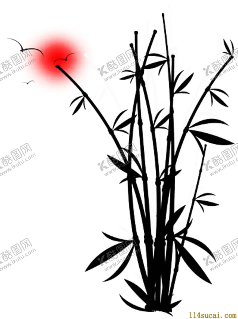 编号：81656404102059594775【酷图网】源文件下载-水墨竹子