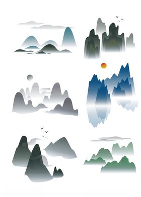 山水渐变