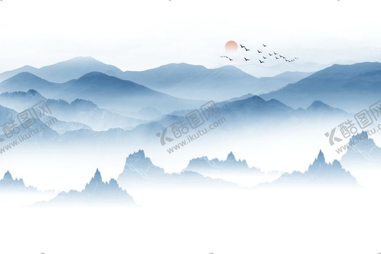 编号：97727310051438459799【酷图网】源文件下载-水墨山