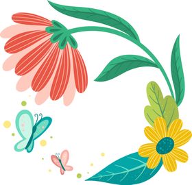 花朵标签免抠图
