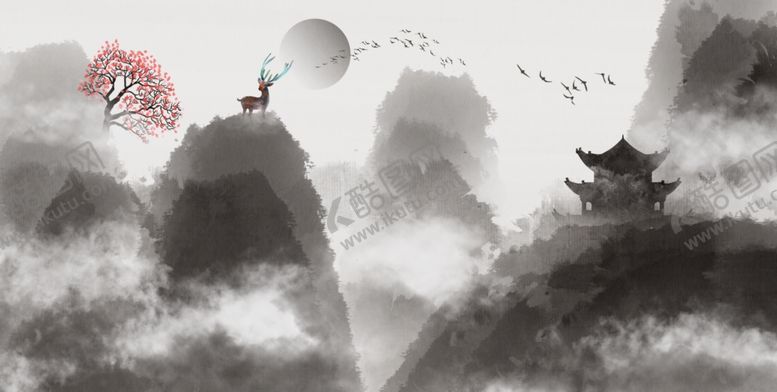 编号：46447109281955554894【酷图网】源文件下载-水墨山水