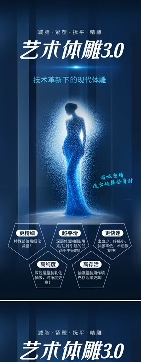 医美体雕瘦身海报