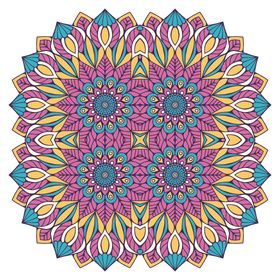曼陀罗花纹