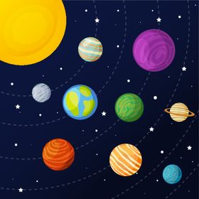 星球背景行太阳系宇宙