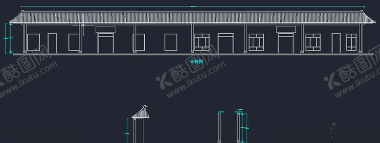 编号：60668709210741558486【酷图网】源文件下载-村委走廊柱梁施工图