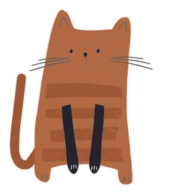 猫咪主题插画图案