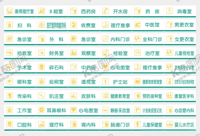编号：55172501202138373212【酷图网】源文件下载-医院科室牌图片