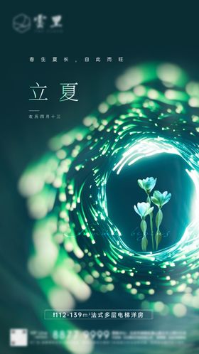 立夏节日节气刷屏海报
