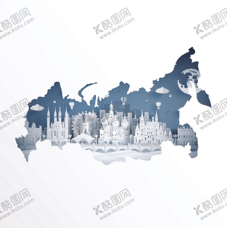 编号：39841605040527348264【酷图网】源文件下载-城市建筑剪纸