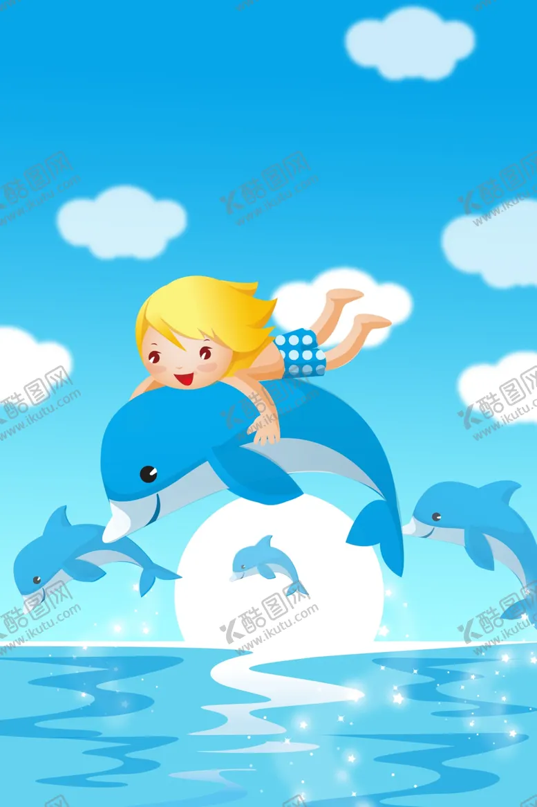儿童卡通背景图片素材PSD格式墙壁画室内墙