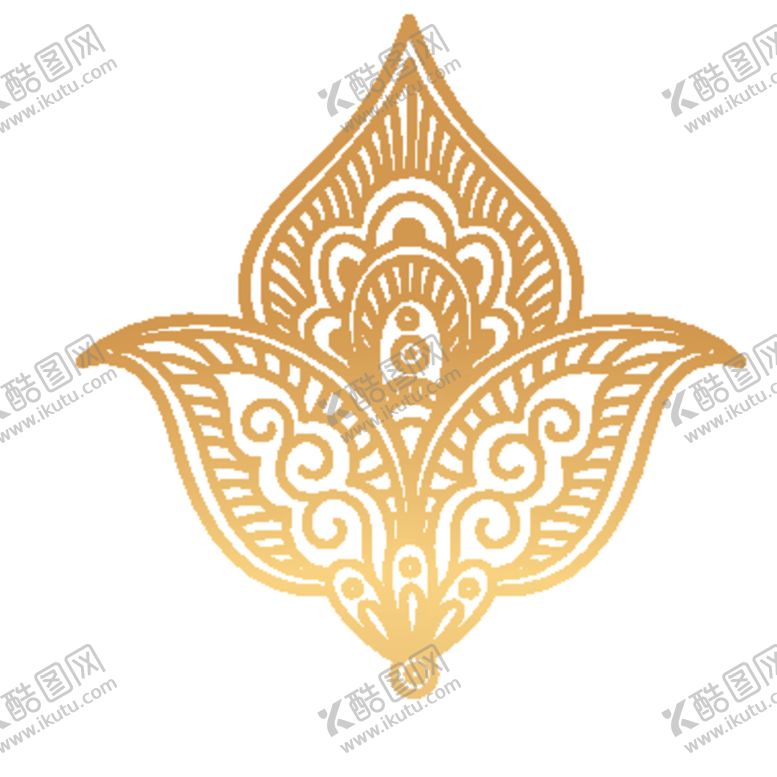 编号：29834010070916052849【酷图网】源文件下载-创意金色花纹图案设计