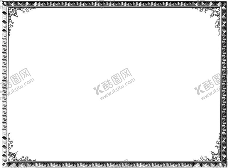 编号：45956311170243113216【酷图网】源文件下载-古风框证书边框元素