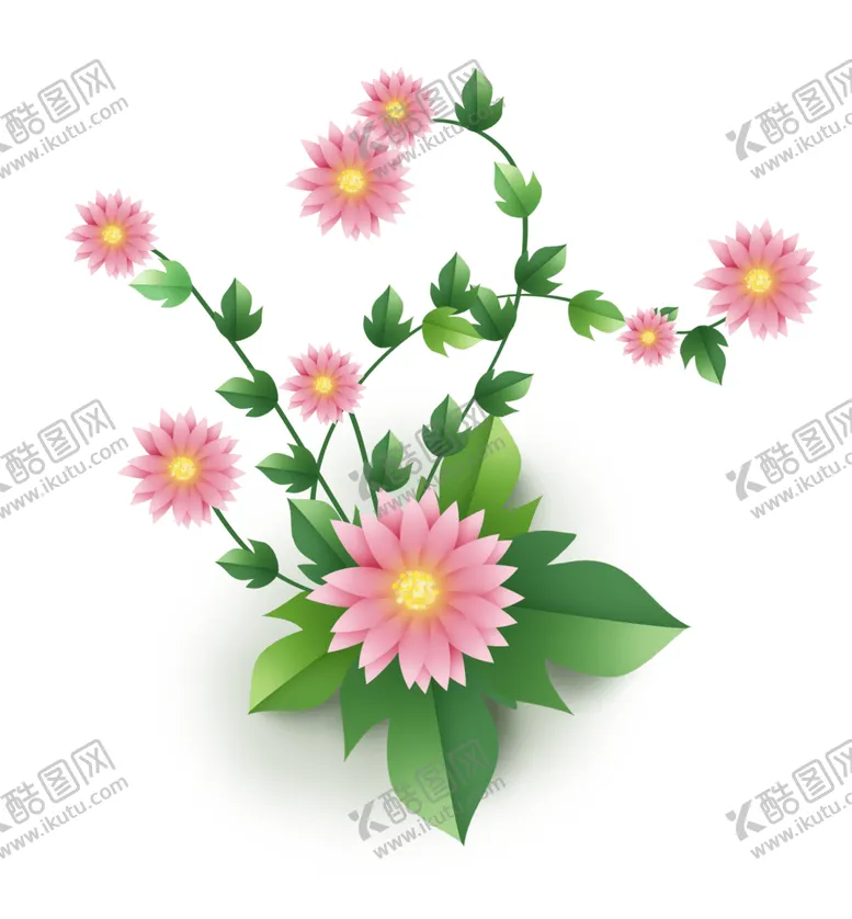 编号：38011905010253315741【酷图网】源文件下载-立体装饰花朵