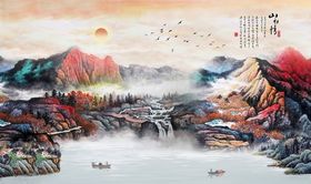 抽象水墨画图片